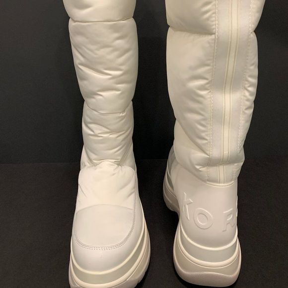 WHITE Michael Kors Gamma Cold Weather Tall Boots retail $225 - Picture 6 of 8